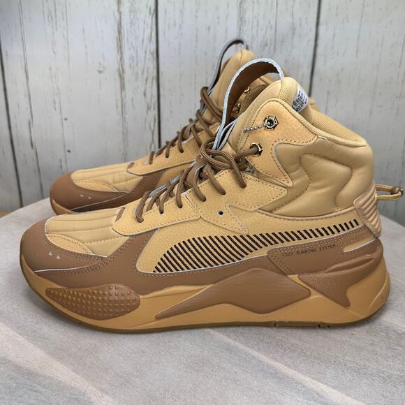 PUMA RS-X Mid And Chill 385528-01 Mens Sneaker Boots Wheat Brown Size 11 New - Picture 2 of 13